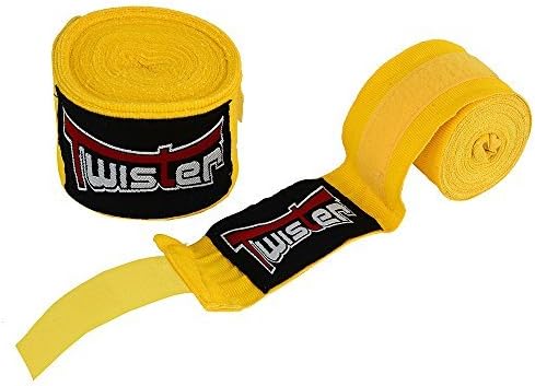 Twister Cotton Elastic/Streched Boxing Hand Wraps | MMA Hand Wraps 180" Length Premium Quality
