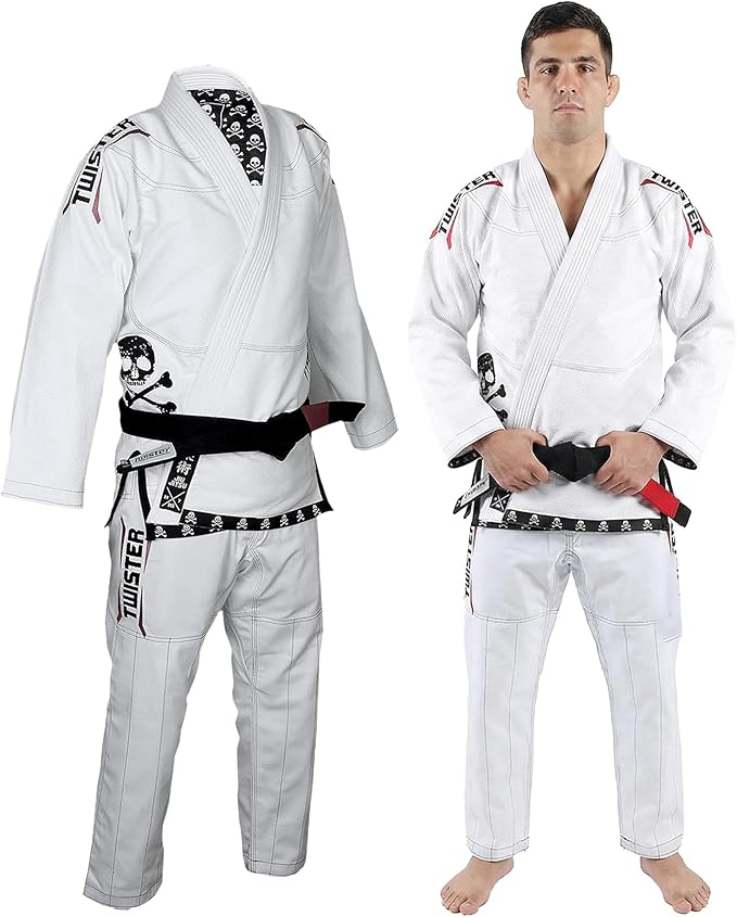 Progress BJJ Gi | Preshrunk Pearl Weave 475g Pants & Jacket | Brazilian Jiu Jitsu Uniform FREE White Belt