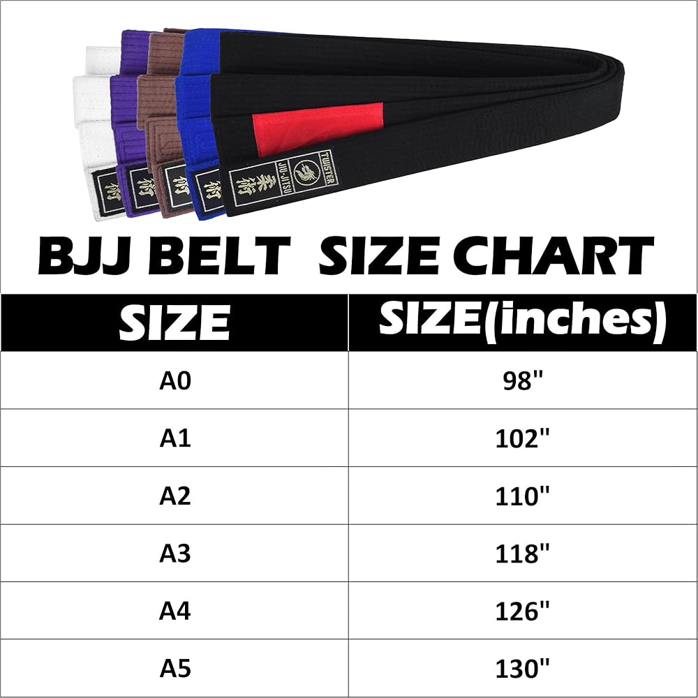 TWISTER Jiu Jitsu BJJ Belt 1.5” Wide for Men Women Adults | Premium Cotton with Woven Patch | 9 Row Stitching |