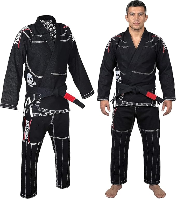 Progress BJJ Gi | Preshrunk Pearl Weave 475g Pants & Jacket | Brazilian Jiu Jitsu Uniform FREE White Belt