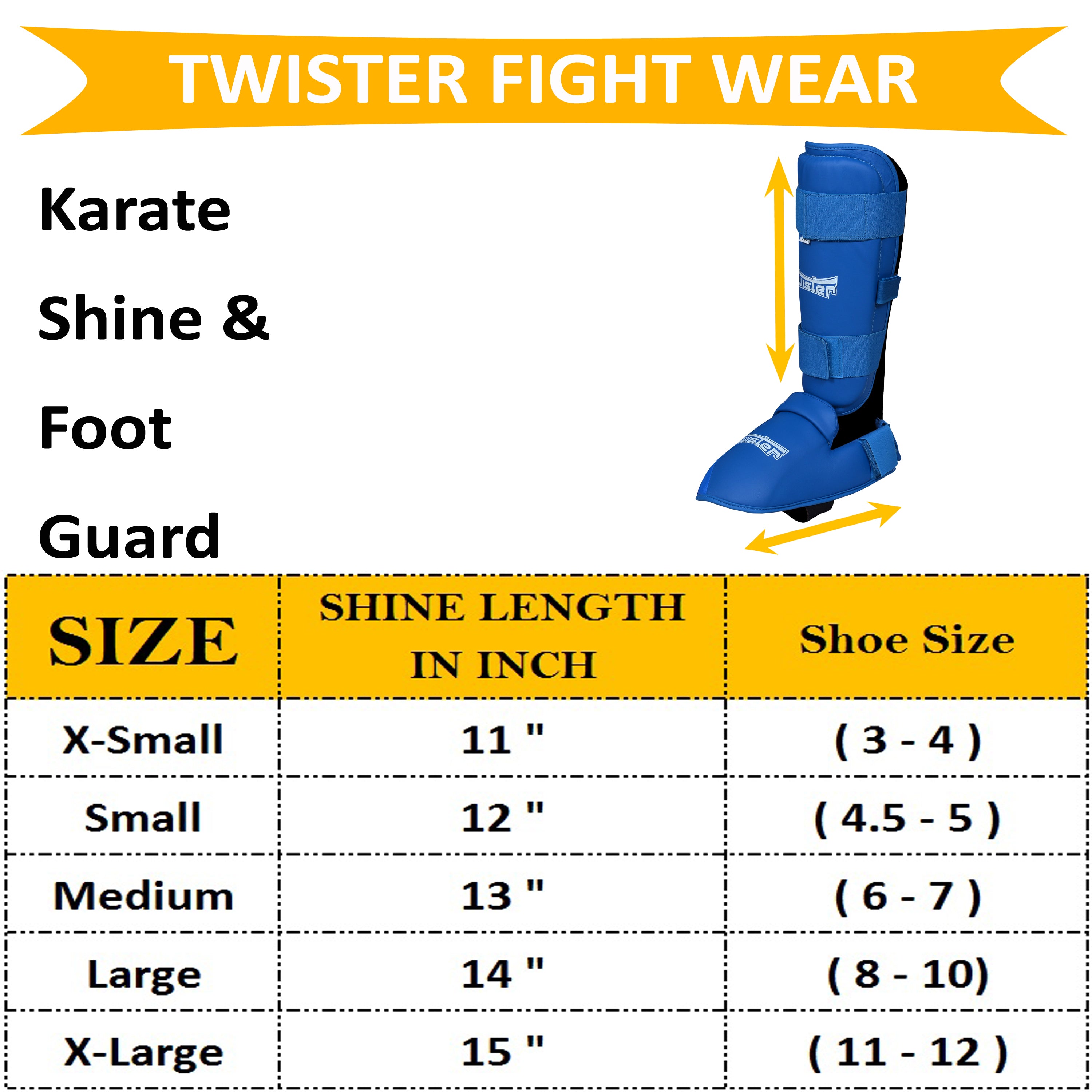 Karate Shin & Foot Guards twisterfightwear